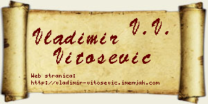 Vladimir Vitošević vizit kartica